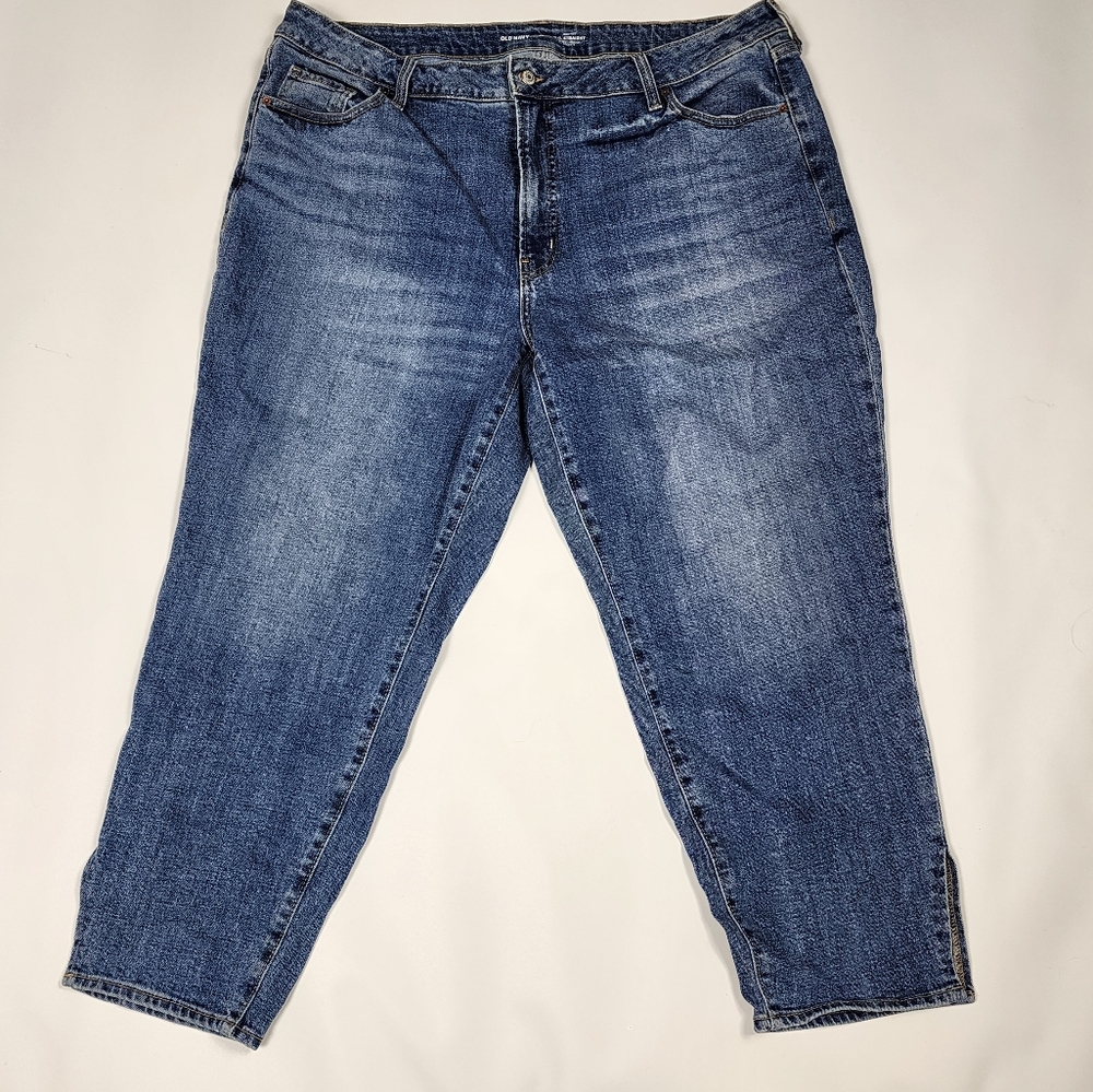 Old Navy Jeans Women's Plus Size 22 O.G. Straight Hight-Rise Stretchy Classic